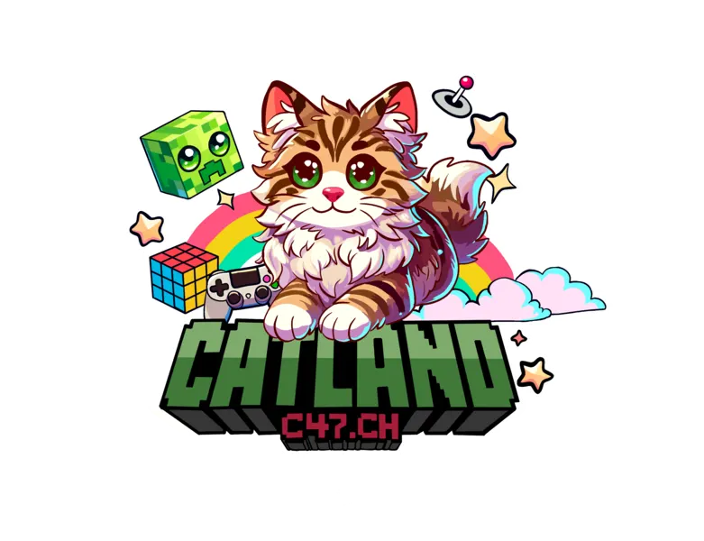Katze Lucky C47.ch Logo Rot